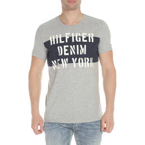 Tommy Hilfiger pánské šedé tričko - XL (38)